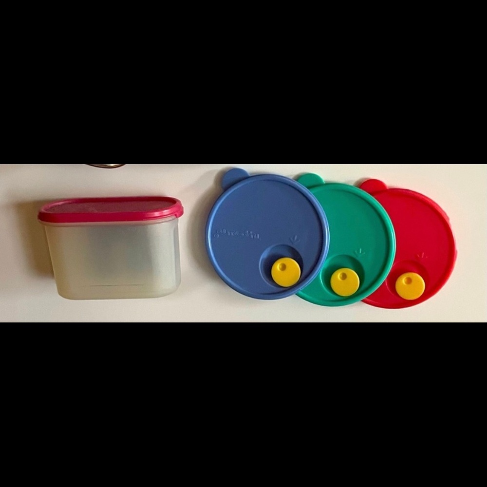Set of Tupperware Magnets Vintage